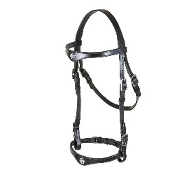 Zaum Lusitania, gepolstert, mit Zügeln